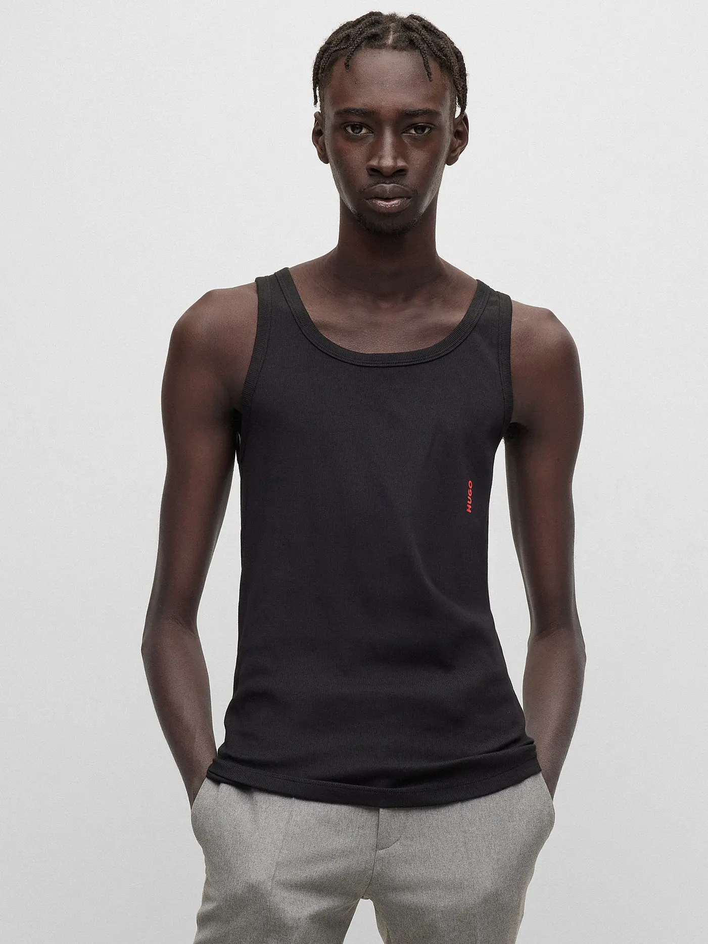 HUGO | Shirt 2er Pkg. white | schwarz